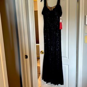 Alex Evenings Long Cold Shoulder Gown